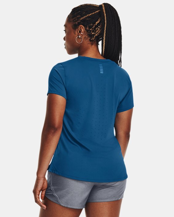 Women's UA Iso-Chill Laser T-Shirt, Blue, pdpMainDesktop image number 1